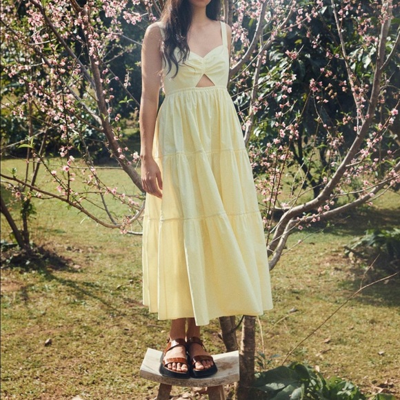 STEELE The Label Clarrie dress in lemon yellow hue. - Picture 12 of 12